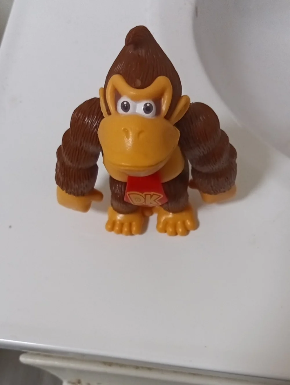 Donkey Kong Figure Toy - Brown Play Figure with Red Tie